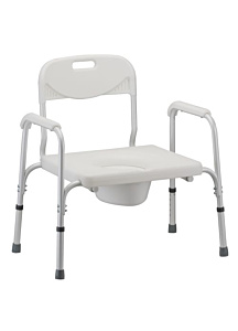 Nova Bariatric Commode with Back & Extra Wide Seat