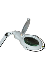 MG Electronics LED Desktop Magnifier Lamp w/ 2 Light Modes