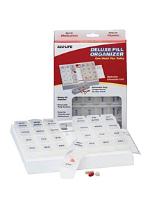 Health Enterprises 1 Week Deluxe Pill Box Medication Organizer