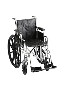 Nova Steel & Vinyl Wheelchair W/ Detach Desk Arms & Footrests