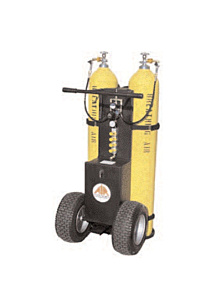 Air Systems MULTI-PAK 2-Bottle Air Cart 2400psi W/2-Outlet Manifold CGA-346 Wrench-Tight Nuts W/Out Cylinders Must Specify Fittings When Ordering
