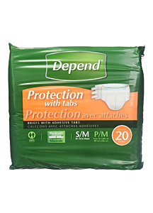Kimberly Clark Depend Protection Briefs Heavy Absorbency