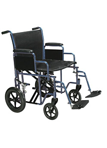 Drive Bariatric Heavy Duty Transport Wheelchair with Swing Away Footrest
