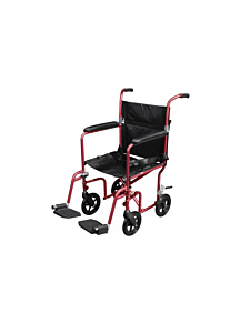 Drive Flyweight Lightweight Transport Wheelchair with Removable Wheels
