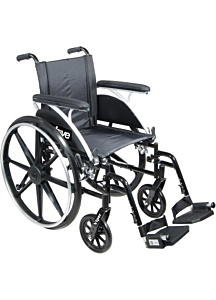 Drive Medical Viper Wheelchair with Various Flip Back Desk Arm Styles and Foot Rigging Options