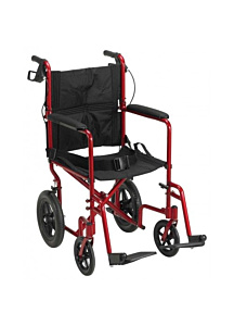 Drive Medical Expedition Lightweight Transport Chair with Flat Free Wheels by Drive