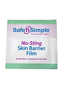 Safe n Simple No-Sting Barrier Film Wipes